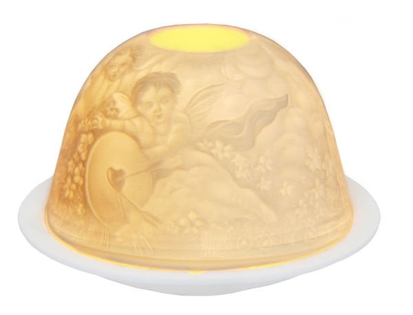EROS MASALI KUBBELİ PORSELEN MUMLUK - TEALIGHT