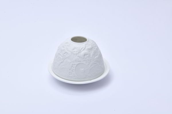 EROS MASALI KUBBELİ PORSELEN MUMLUK - TEALIGHT