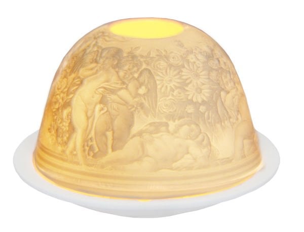 MELEK MASALI KUBBELİ  PORSELEN T-LIGHT MUMLUK