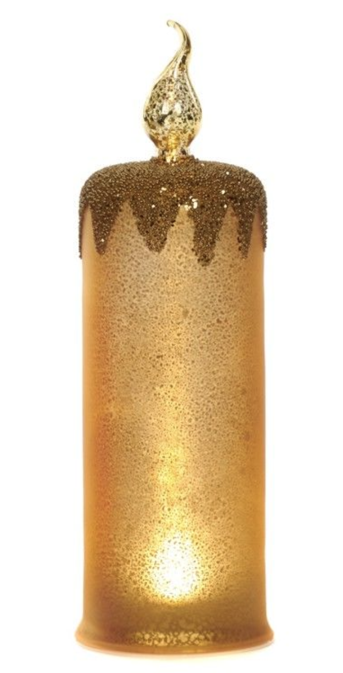 LED IŞIKLI SARI YILBAŞI MUMU, PİLLİ - GOODWILL