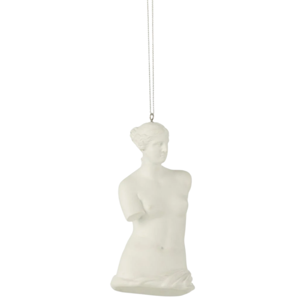 Afrodit Büstü Heykel Ağaç Süsü - Beyaz