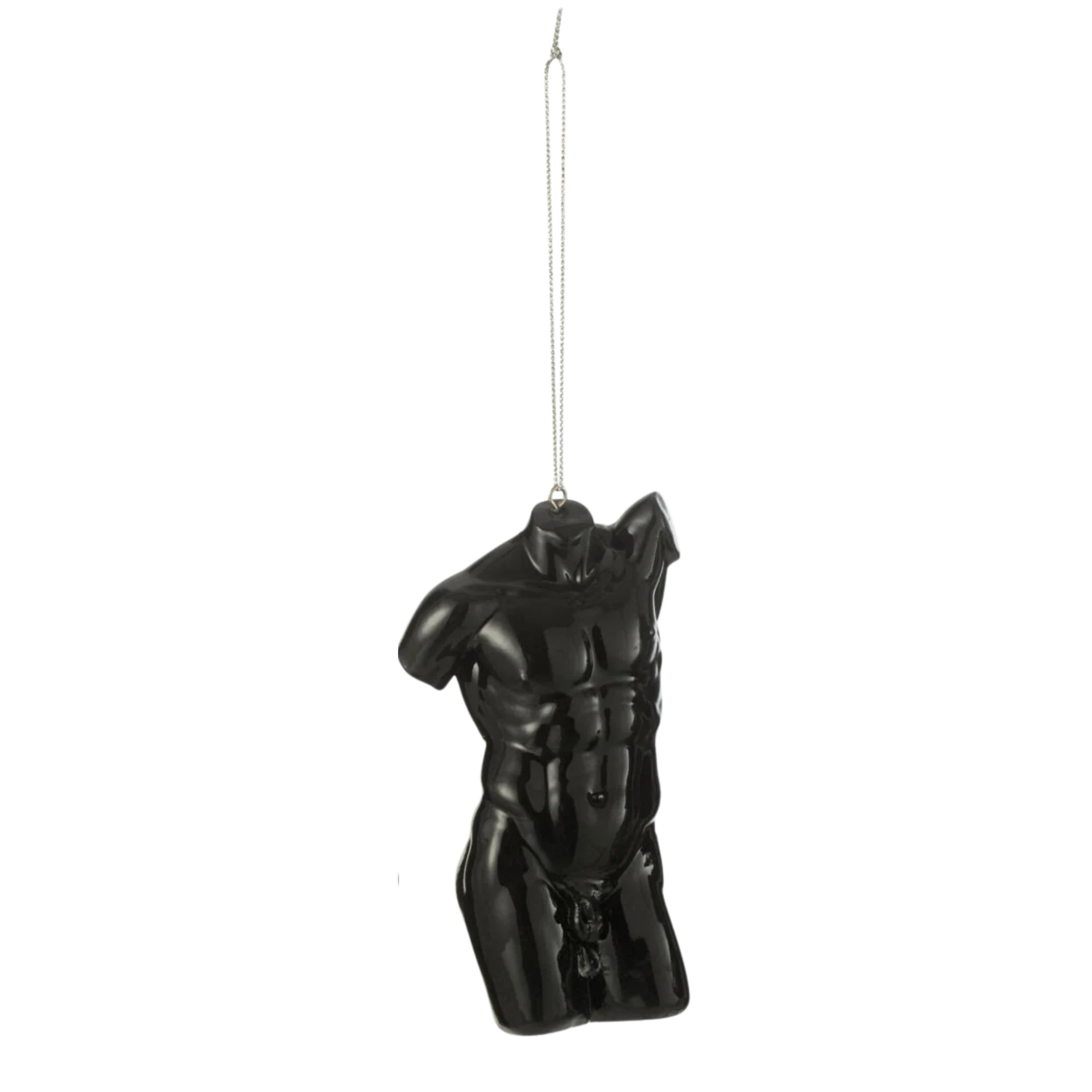 Hermes Torso Heykel Ağaç Süsü - Siyah