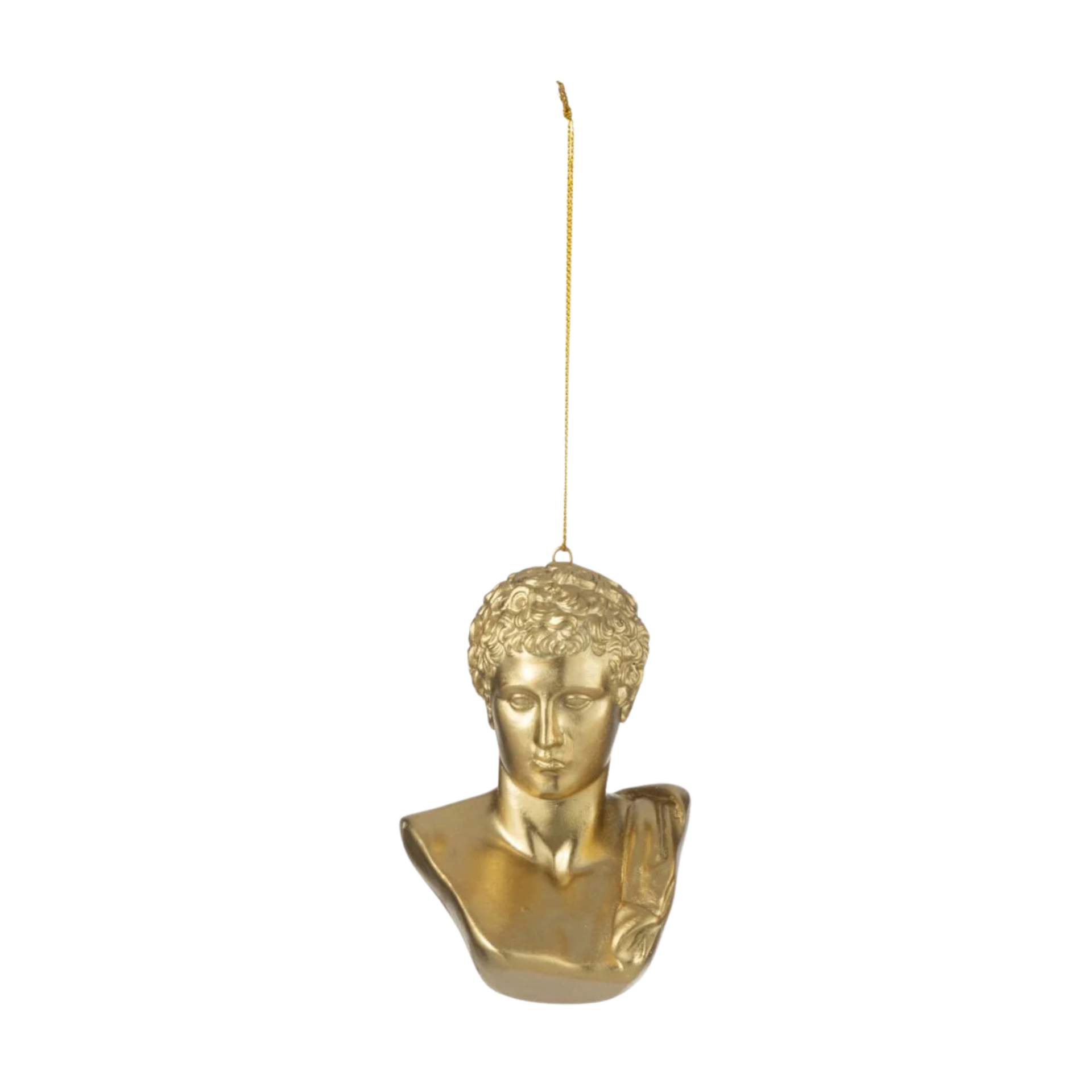 Sezar Büstü Heykel Ağaç Süsü - Altın