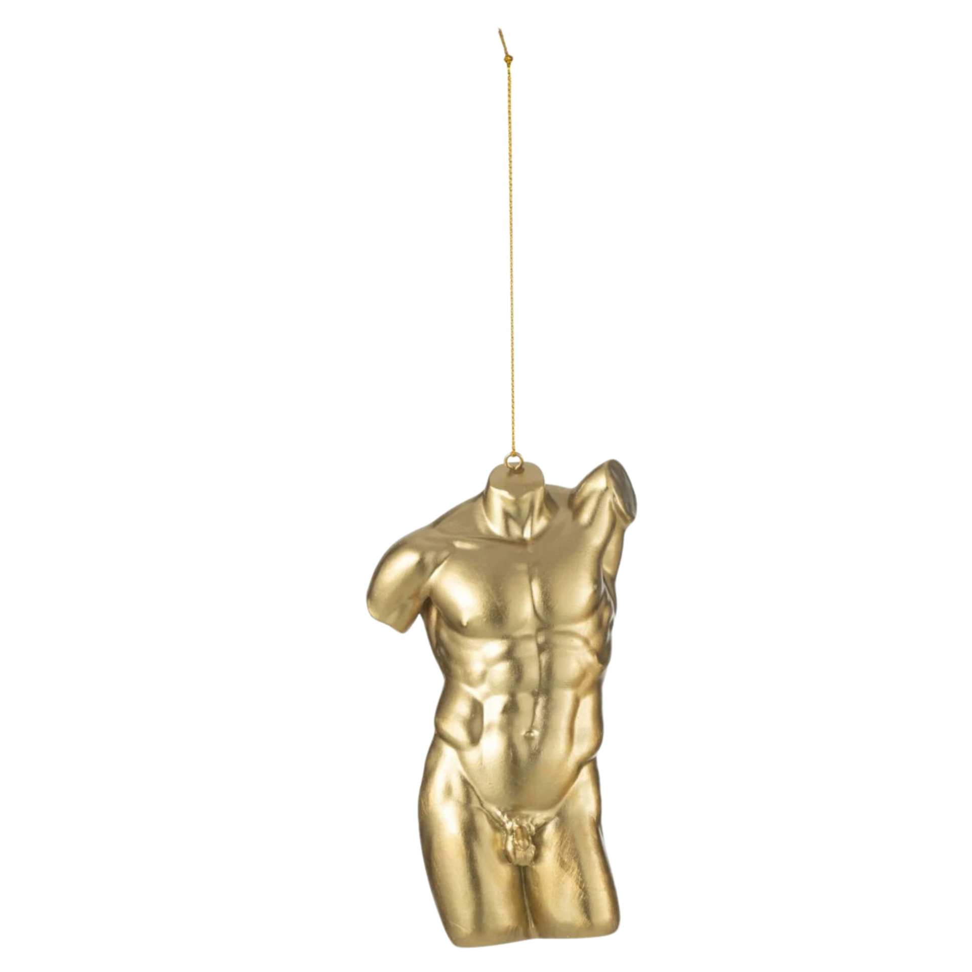 Hermes Torso Heykel Ağaç Süsü - Altın