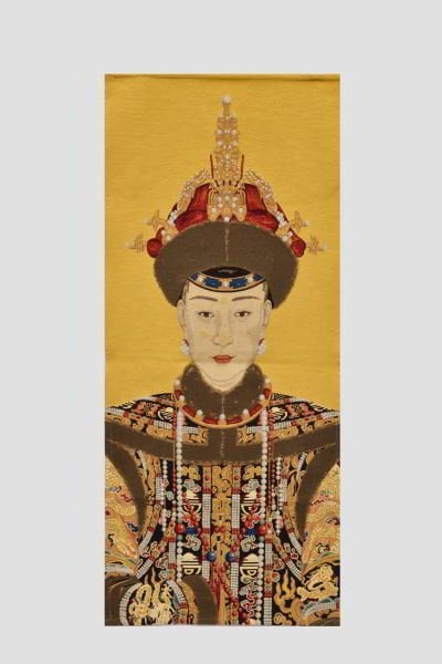 Qianlong İmparatoru ve İmparatoriçesi Büyük Duvar Panosu / Halısı