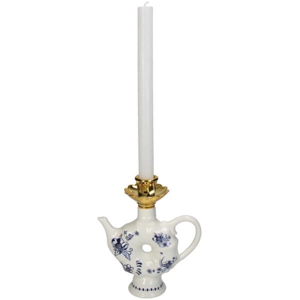 Bleu Blanc Çaydanlık Şamdan