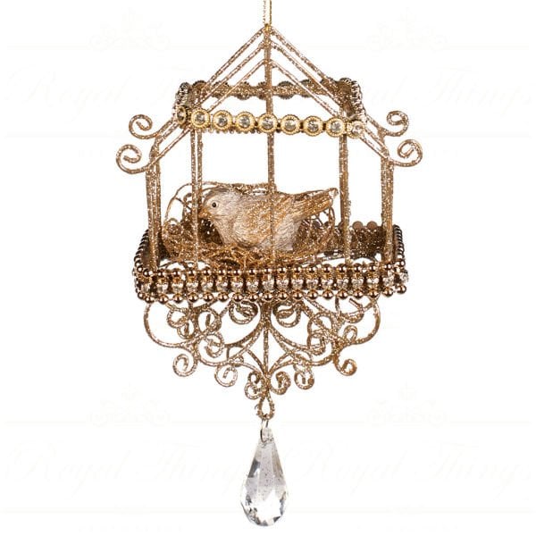 KUŞLU MÜCEVHERLİ KAFES YILBAŞI SÜSÜ, GOODWILL