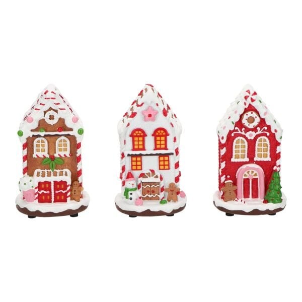 Işıklı Gingerbread Ev Müzikli Yılbaşı Dekoru