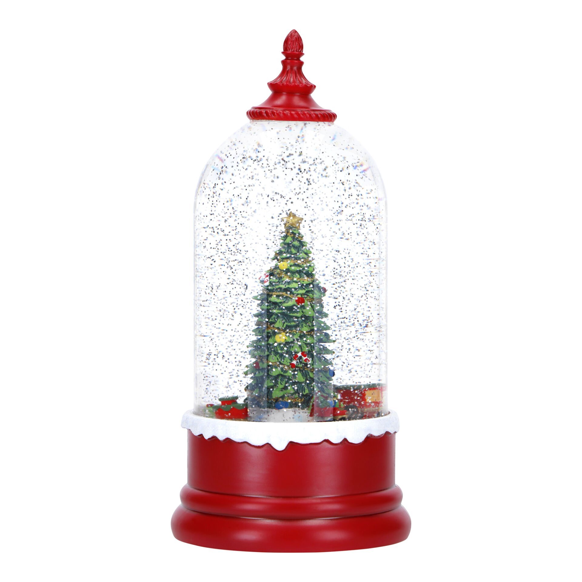 Kubbeli Yılbaşı Ağacı Işıltılı Su Küresi