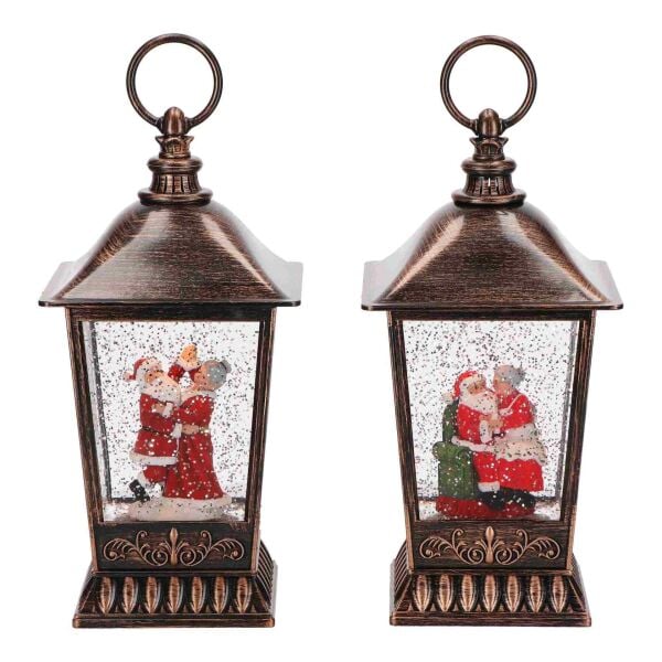 Noel Baba ve Anne Danslı Su Feneri