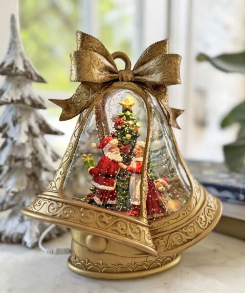 Işıltılı Yılbaşı Çanı Su Küresi