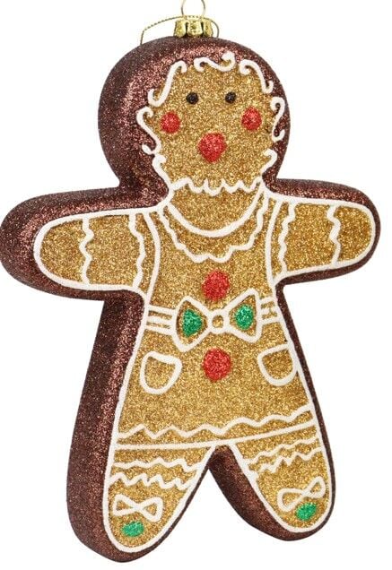 Zencefilli Adam Kurabiye Yılbaşı Süsü, Bronz Renk