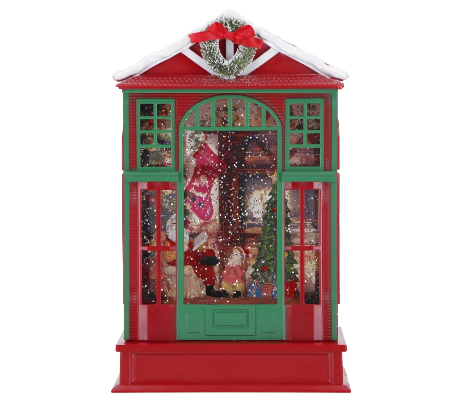 NOEL BABANIN EVİ LED IŞIKLI KAR KÜRESİ