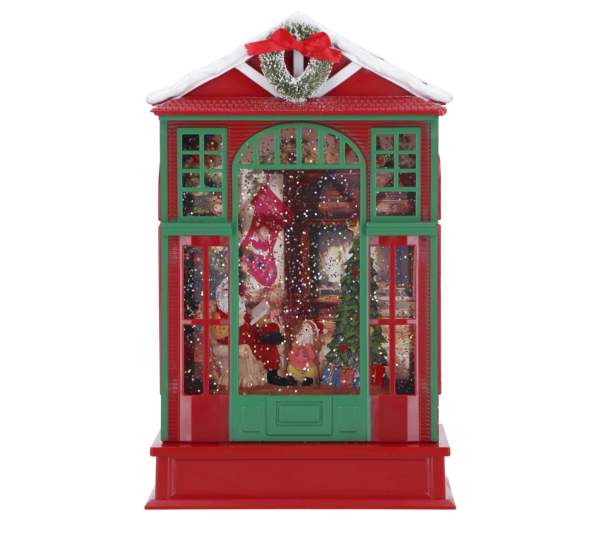 NOEL BABANIN EVİ LED IŞIKLI KAR KÜRESİ