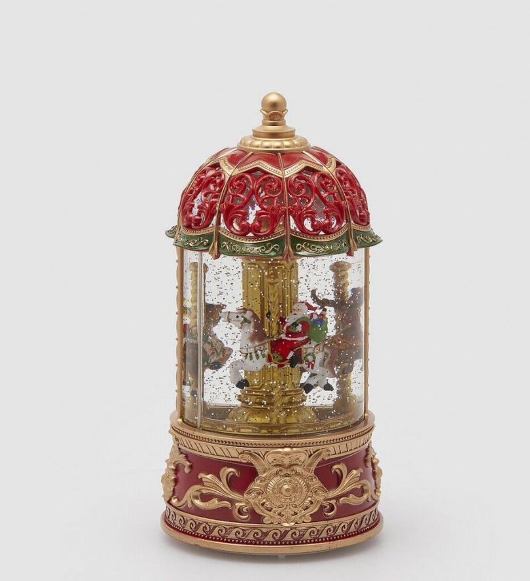 Karusel Dekorlu Ledli Müzikli Cam Küre