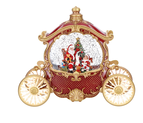 BAL KABAĞI NOEL ARABASI IŞIKLI VE MÜZİKLİ KAR KÜRESİ