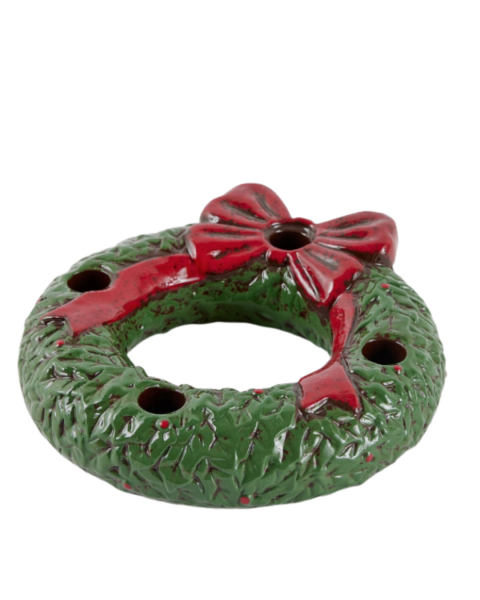 Yılbaşı Çelengi Dörtlü Şamdan