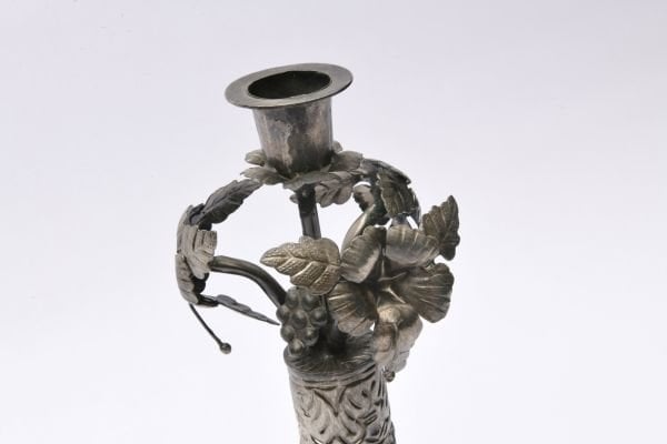 Smoky Gümüş Şamdan - 31 cm
