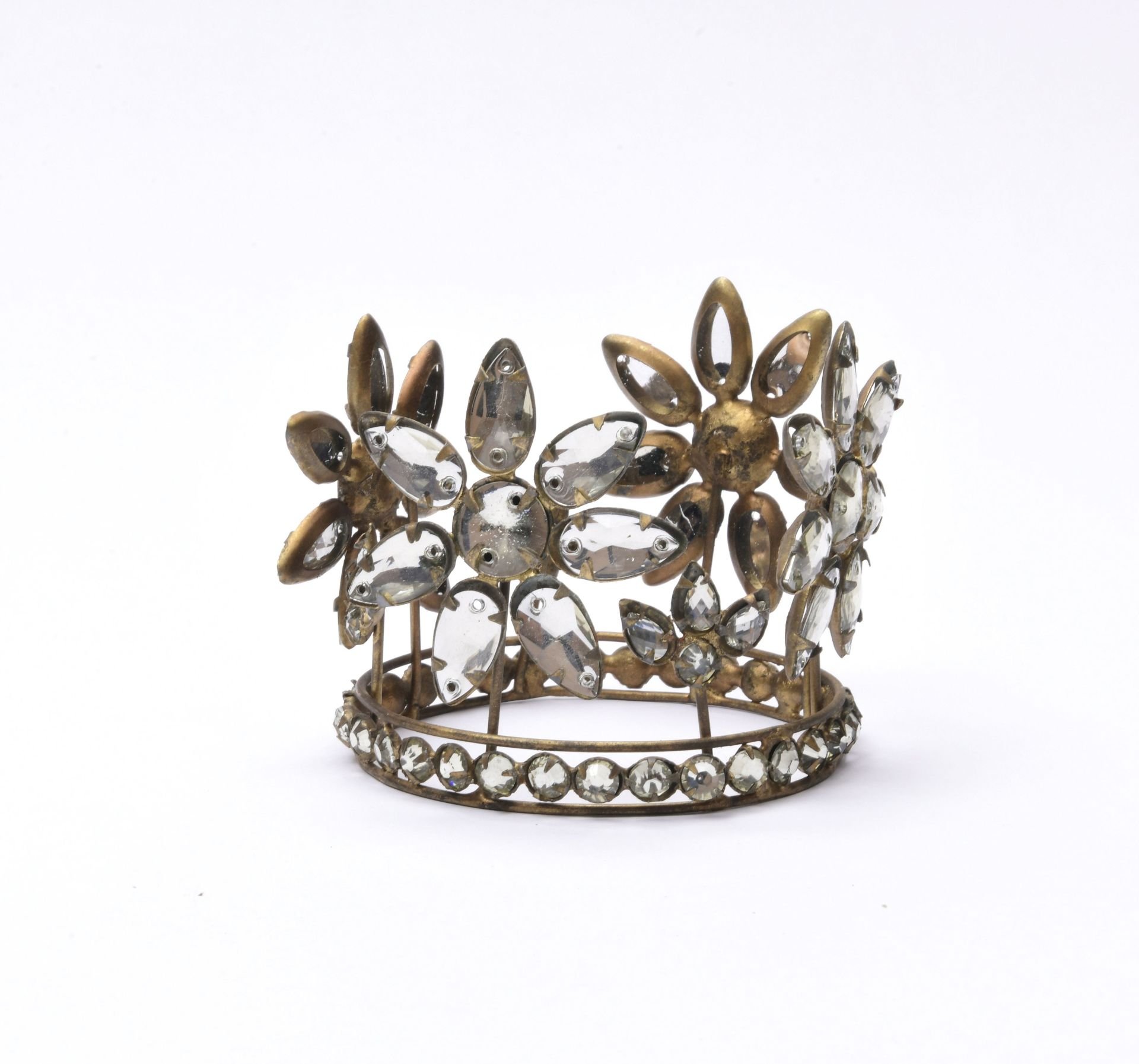 ÇİÇEK MÜCEVHER ANTİK TAÇ SÜS / MUMLUK