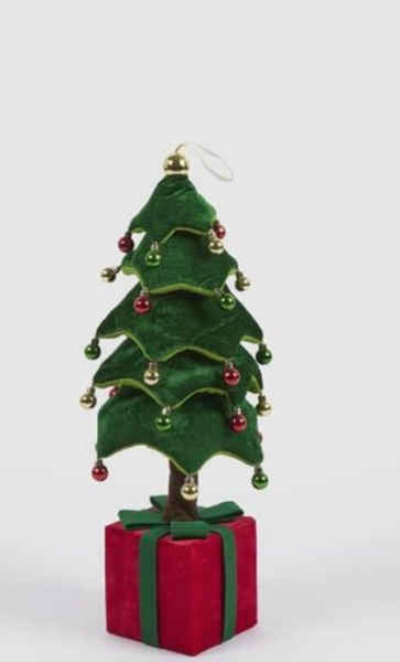 Kadife Yılbaşı Ağacı Dekor - 70 cm