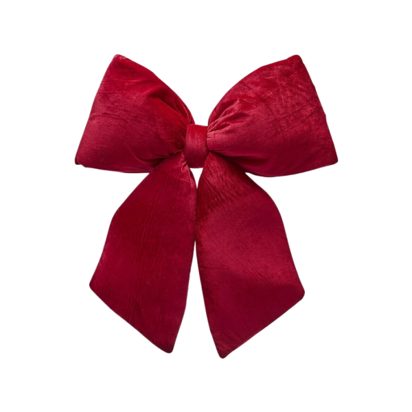 Kırmızı Kadife Dev Fiyonk Süs