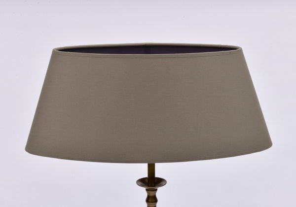 OVAL ABAJUR ŞAPKASI - GRİ