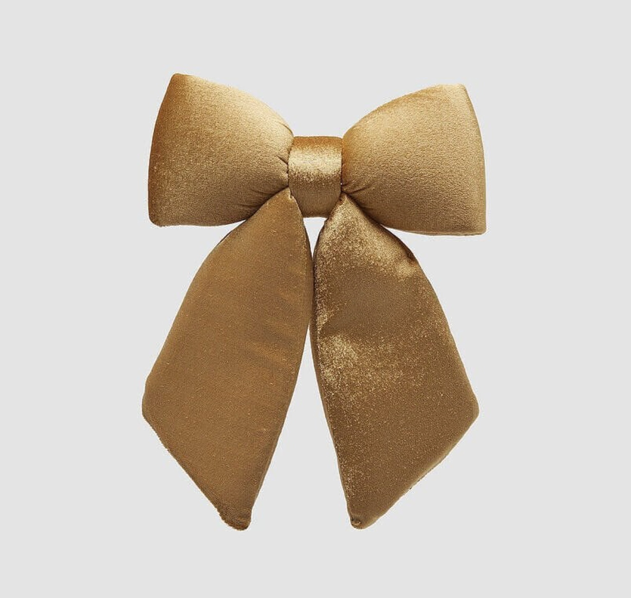 Kadife Fiyonk Yılbaşı Ağacı Süsü – Altın