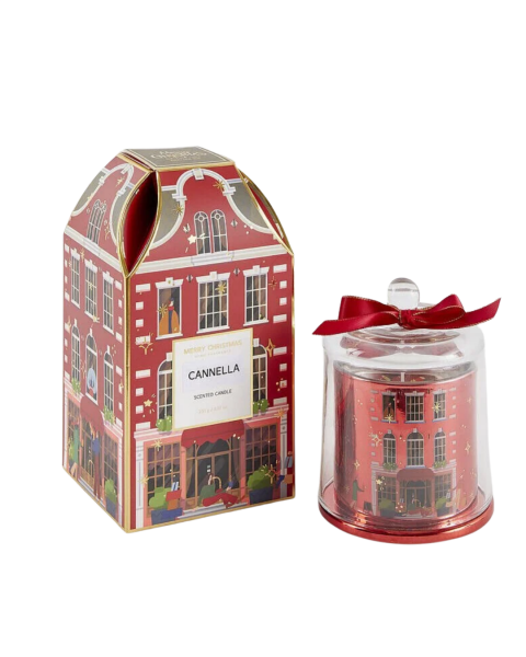 Rue de Rivoli Yılbaşı Kokulu Mum – Cam Kapaklı Kırmızı Tasarım Mum