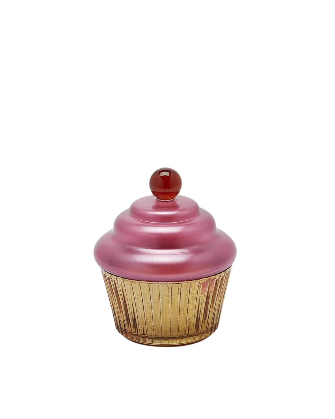 Cupcake Kapaklı Kokulu Mum - Mor