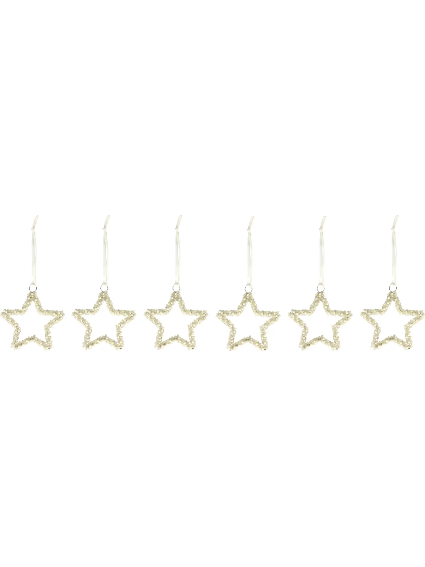 İncili Yıldız Yılbaşı Süsü (Tekli)