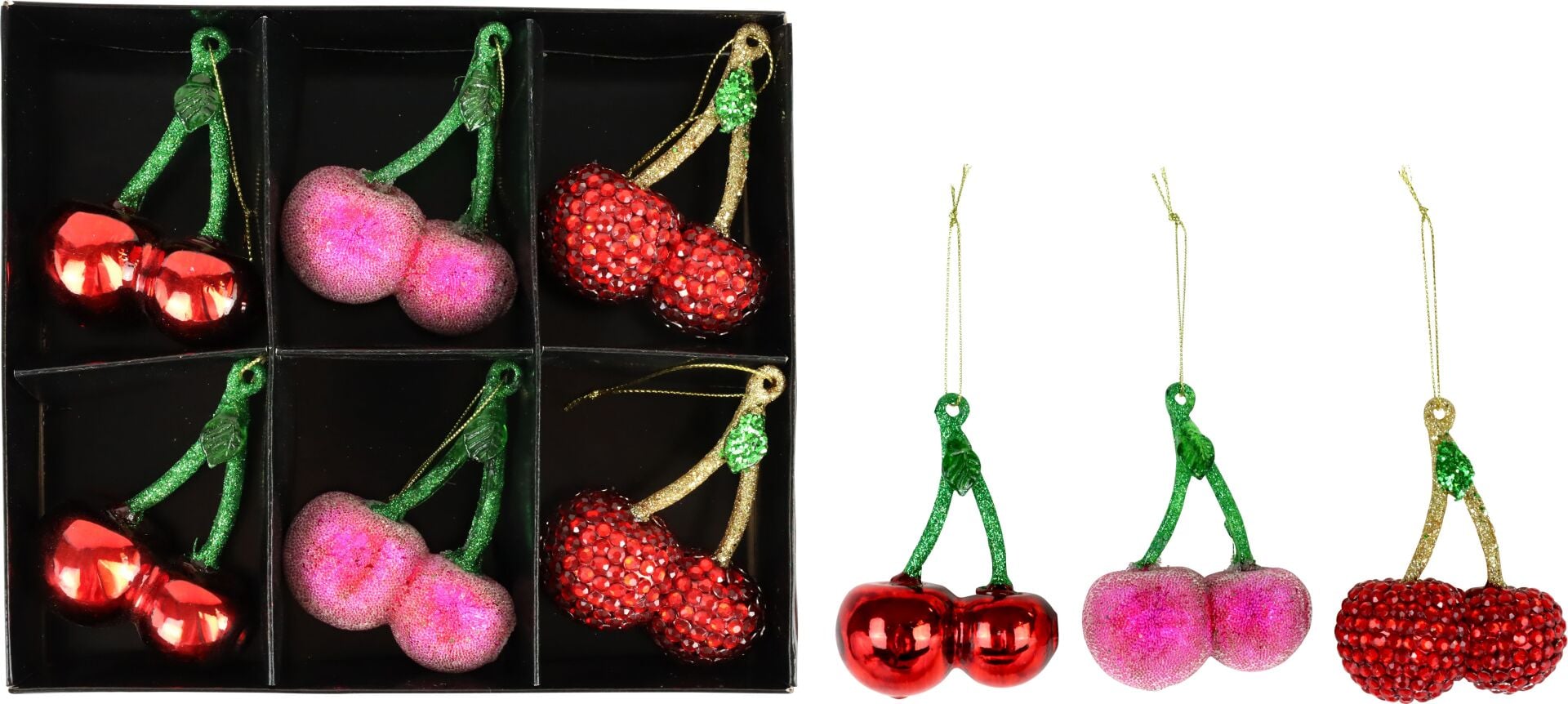 5598 Glass Jewelry Cherry   hoff