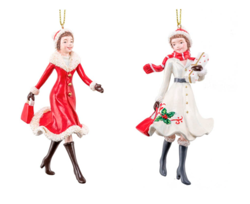 Shoping Girl Ağaç Süsü - Kırmızı