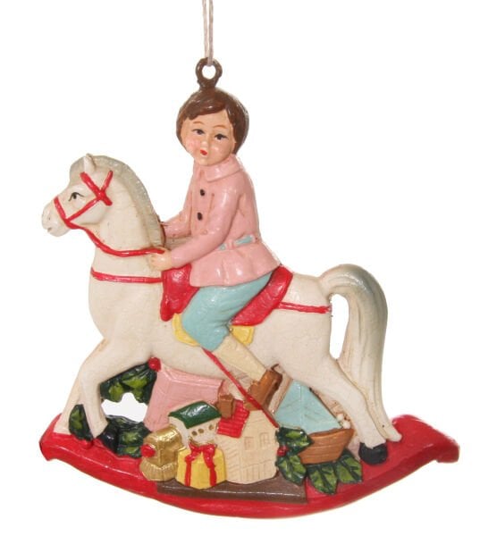 Sallanan At & Kız Yılbaşı Süsü