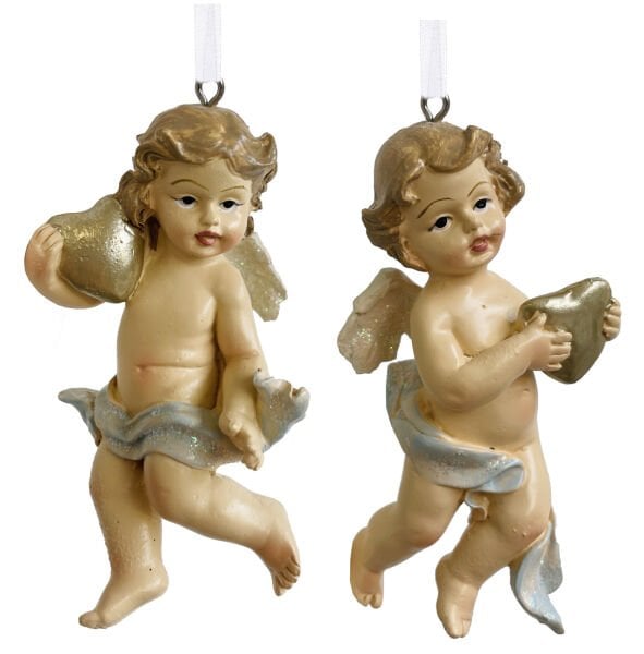 Altın Kalpli Melek Ağaç Süsü