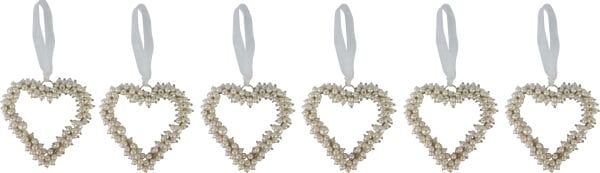 İncili Kalp Yılbaşı Süsü