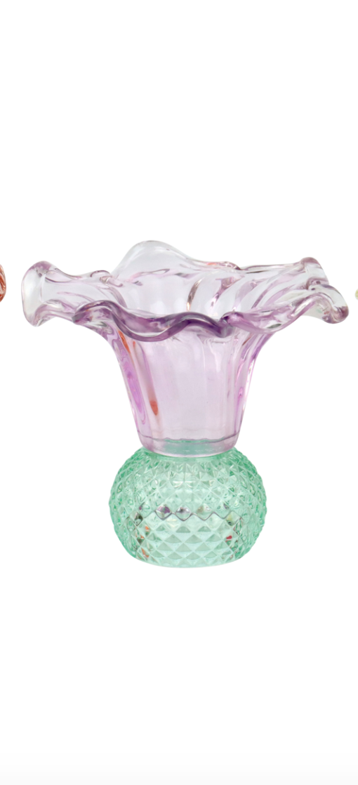 Positano Lila Mavi Cam Vazo