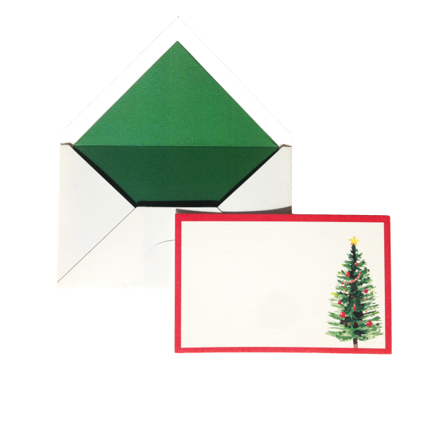 Yılbaşı Ağaç Tebrik Kartı 10'lu Kutu