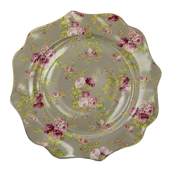 Çiçek Bahçesi Yeşil Tabak