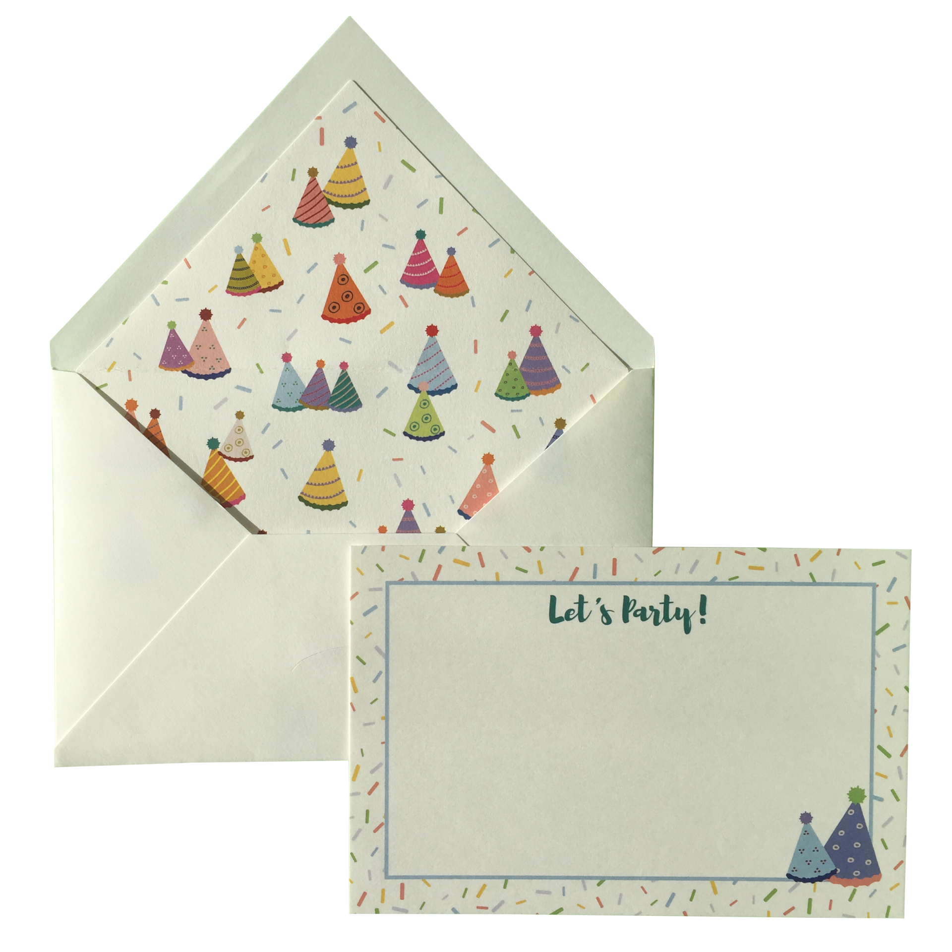 Parti Şapkaları Tebrik Kartı 10 Adet