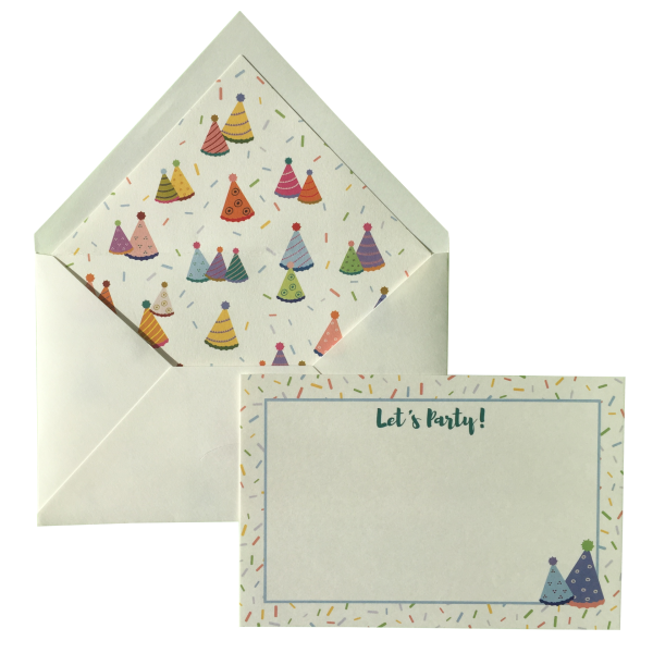 Parti Şapkaları Tebrik Kartı 10 Adet