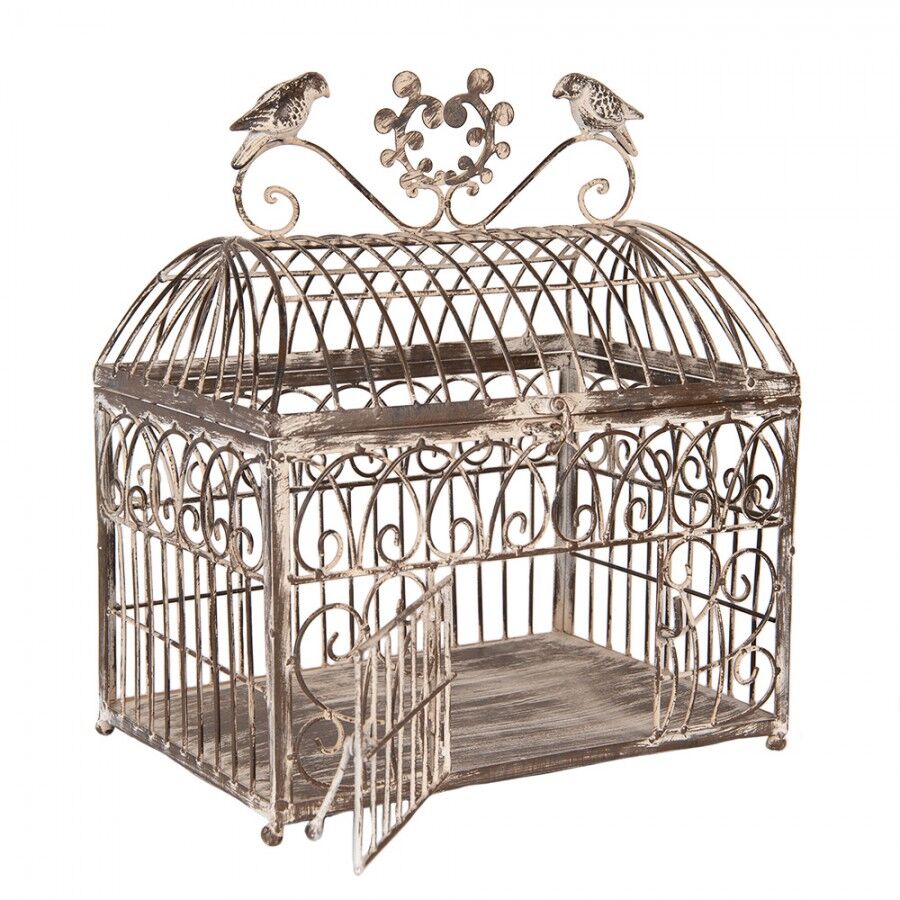 Vintage Ferforje Dekoratif Kuş Kafesi, Büyük
