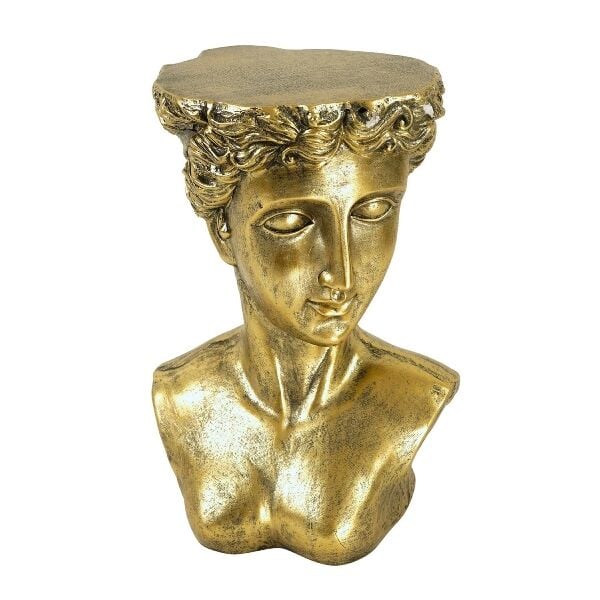 Venüs Büst Formlu Yan Sehpa – Altın