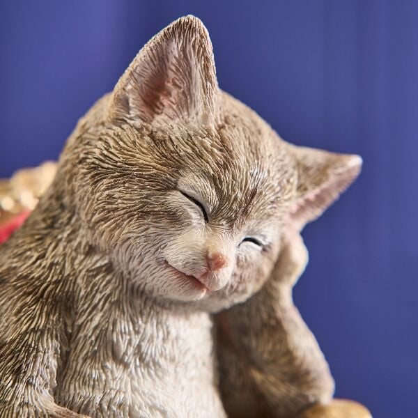 Kitty Koltukta Oturan Kedi Dekoratif Biblo