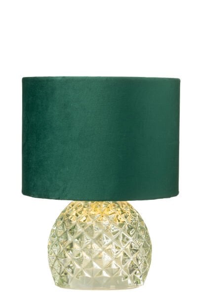 Zümrüt Yeşili Pilli Cam Abajur