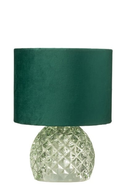 Zümrüt Yeşili Pilli Cam Abajur
