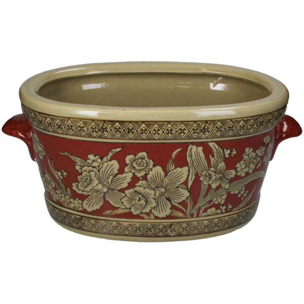 Terra Porselen Saksı / Çiçeklik