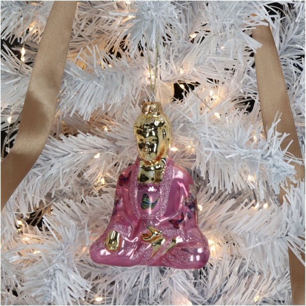 Pembe Buda Yılbaşı Süsü